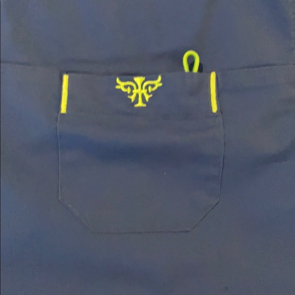 Blue Scrub Top - Picture 4 of 5